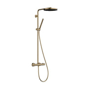 Hansgrohe Pulsify S Puro zuhanyrendszer termosztátos, kézizuhany 1jet, szálcsiszolt bronz (24222140)