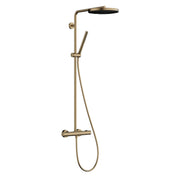 Hansgrohe Pulsify S Puro zuhanyrendszer termosztátos, EcoSmart, kézizuhany 1jet, szálcsiszolt bronz (24223140)