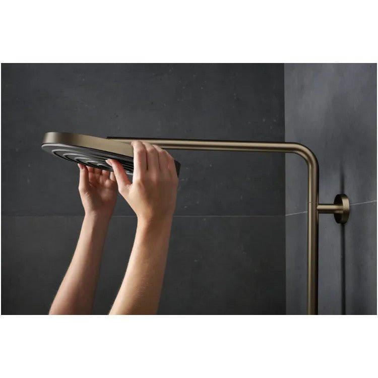 Hansgrohe Pulsify S Puro zuhanyrendszer termosztátos, EcoSmart, kézizuhany 1jet, szálcsiszolt bronz (24223140)