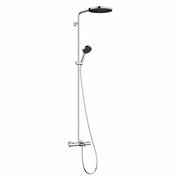 Hansgrohe Pulsify S Puro zuhanyrendszer termosztátos kád csaptelep, EcoSmart, kézizuhany 3jet, króm (24232000)