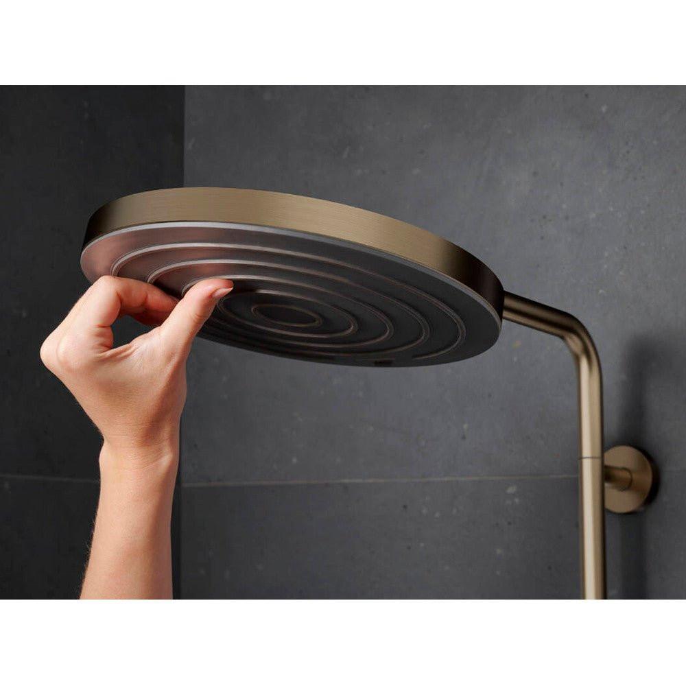 Hansgrohe Pulsify S Puro zuhanyrendszer termosztátos, kézizuhany 3jet, szálcsiszolt bronz (24236140)