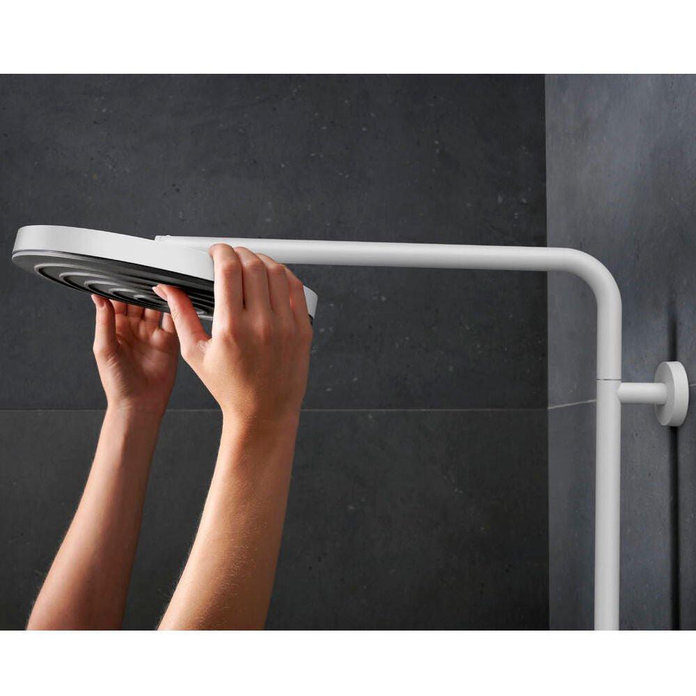 Hansgrohe Pulsify S Puro zuhanyrendszer termosztátos, kézizuhany 3jet, matt fehér (24236700)