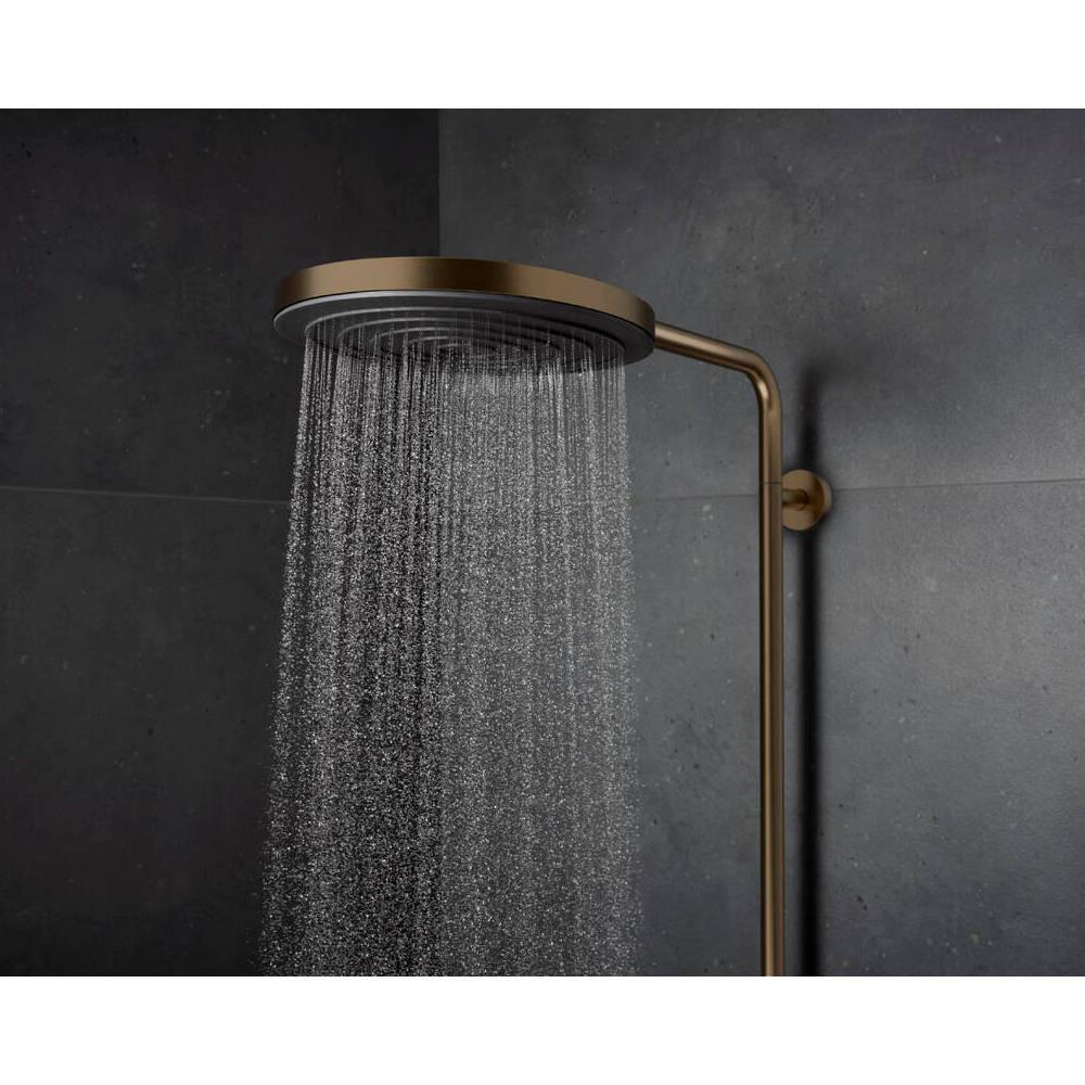 Hansgrohe Pulsify S Puro zuhanyrendszer termosztátos, EcoSmart, kézizuhany 3jet, szálcsiszolt bronz (24237140)
