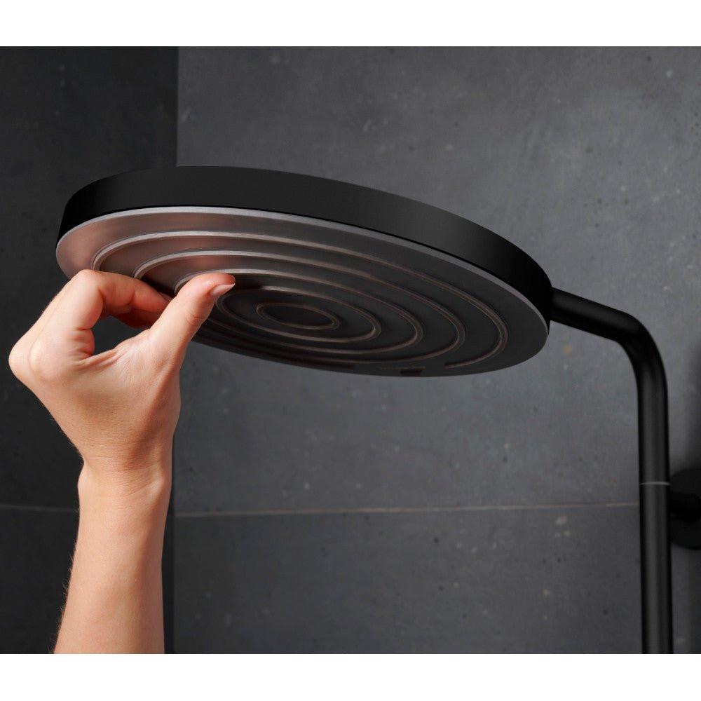 Hansgrohe Pulsify S Puro zuhanyrendszer termosztátos, EcoSmart, kézizuhany 3jet, matt fekete (24237670)