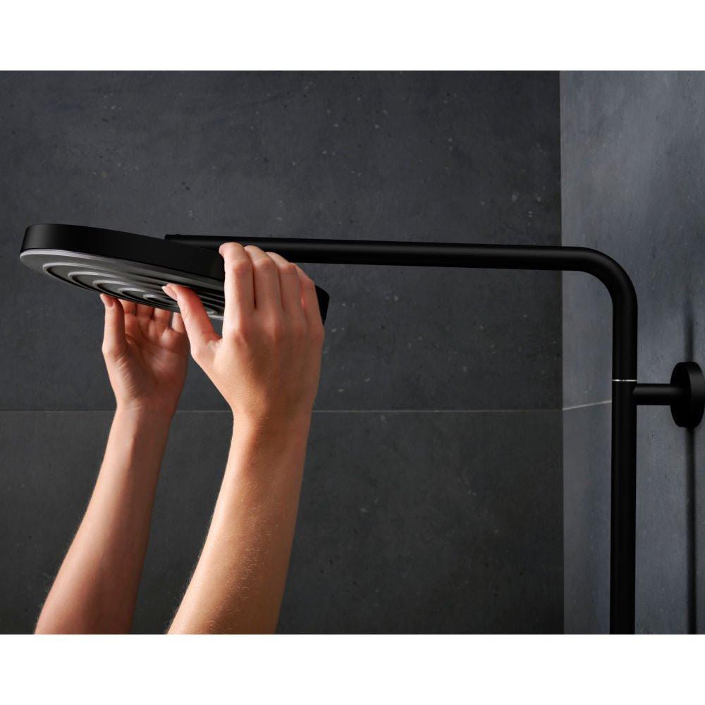 Hansgrohe Pulsify S Puro zuhanyrendszer termosztátos, EcoSmart, kézizuhany 3jet, matt fekete (24237670)
