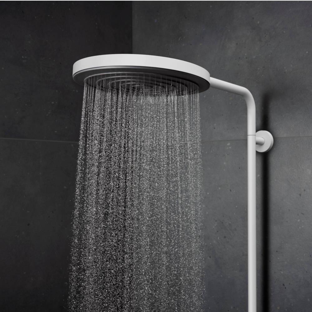 Hansgrohe Pulsify S Puro zuhanyrendszer termosztátos, EcoSmart, kézizuhany 3jet, matt fehér (24237700)