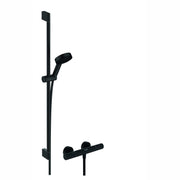 Hansgrohe Pulsify Select S zuhany rendszer termosztátos, 90cm - es zuhanyrúd, matt fekete (24261670)