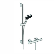 Hansgrohe Pulsify Select S zuhany rendszer termosztátos, 65cm - es zuhanyrúd, króm (24262000)