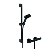 Hansgrohe Pulsify Select S zuhany rendszer termosztátos, 65cm - es zuhanyrúd, matt fekete (24262670)