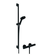 Hansgrohe Pulsify Select S zuhanyrendszer termosztátos, Ecostat Element, 90 cm - es zuhanyrúd matt fekete (24271670)