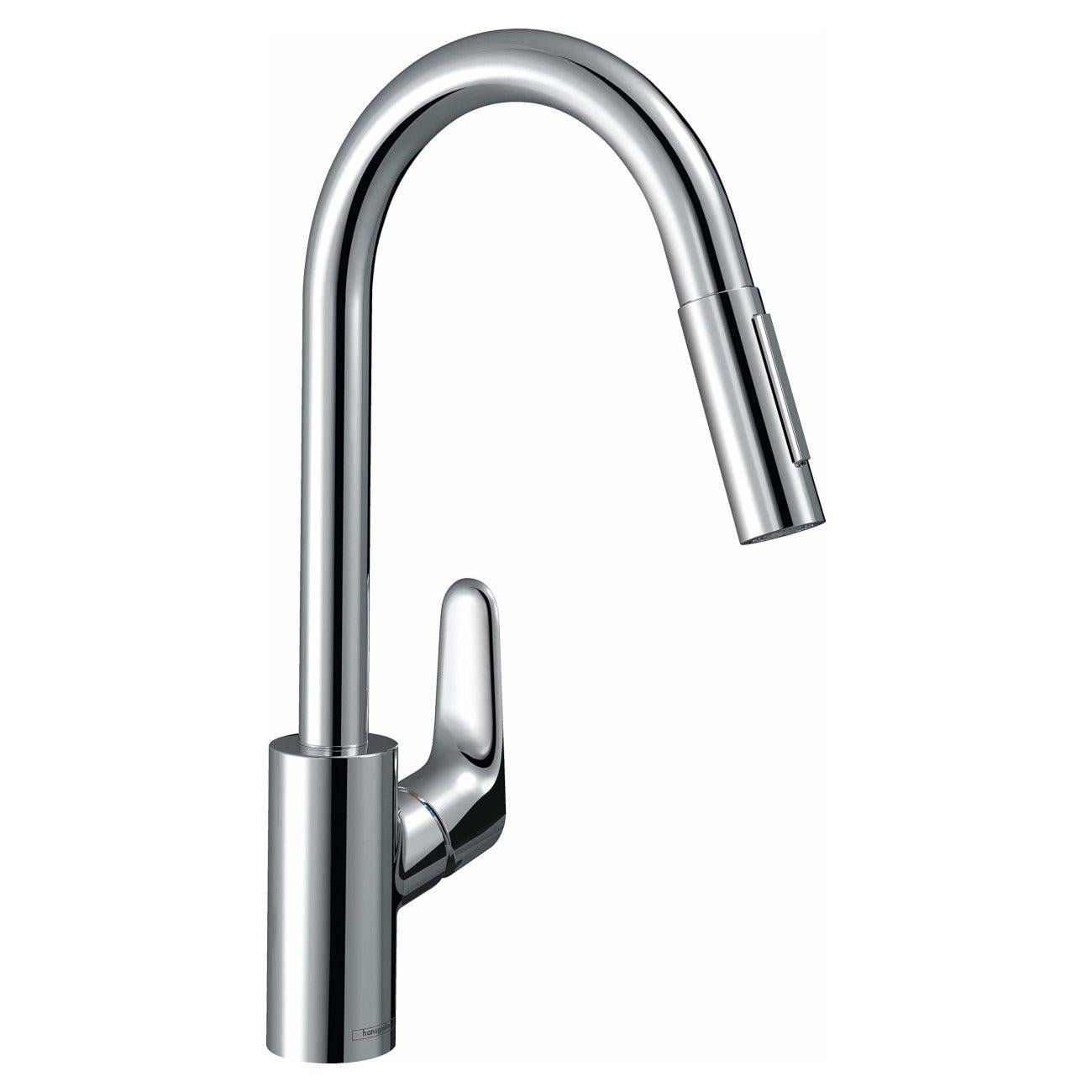 Hansgrohe Focus egykaros konyhai csaptelep kihúzható kifolyóval (31815000)