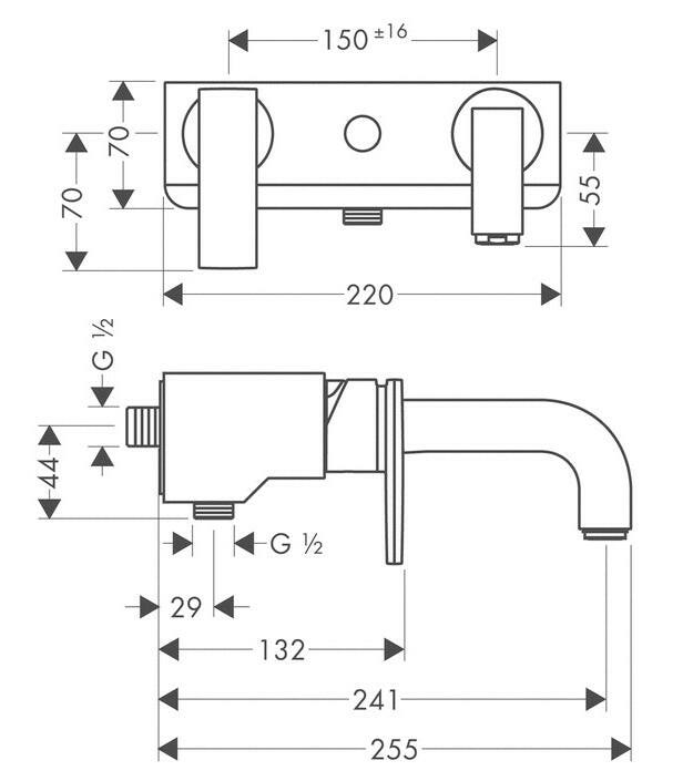 Hansgrohe Axor Citterio kád csaptelep-1