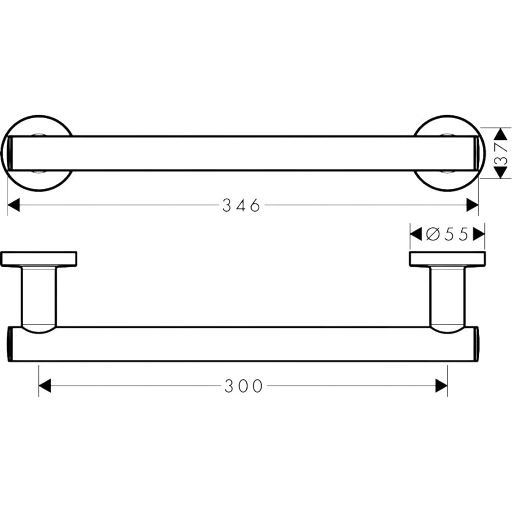 Hansgrohe Logis Universal kapaszkodó/törölköztartó króm (41713000)