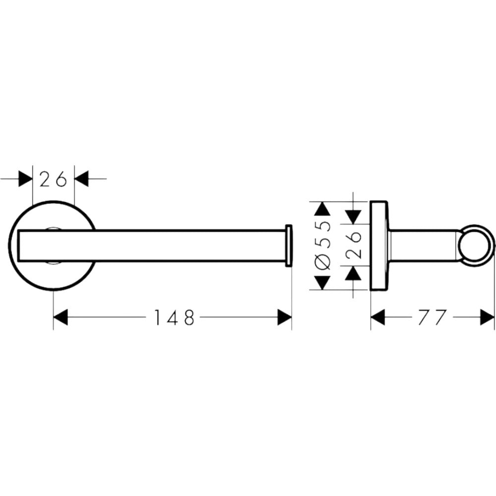 Hansgrohe Logis Universal wc papírtartó (41726000)
