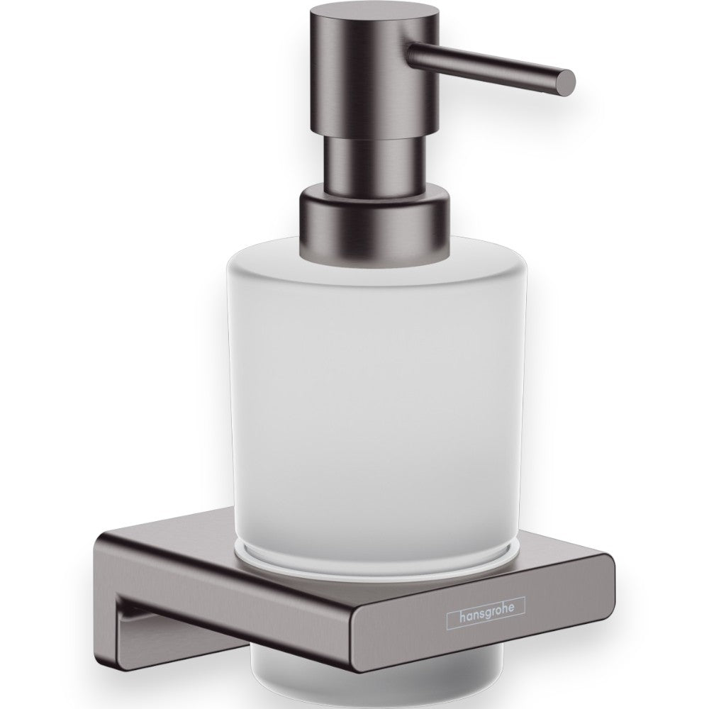 Hansgrohe AddStoris folyékonyszappan adagoló, szálcsiszolt fekete króm (41745340)