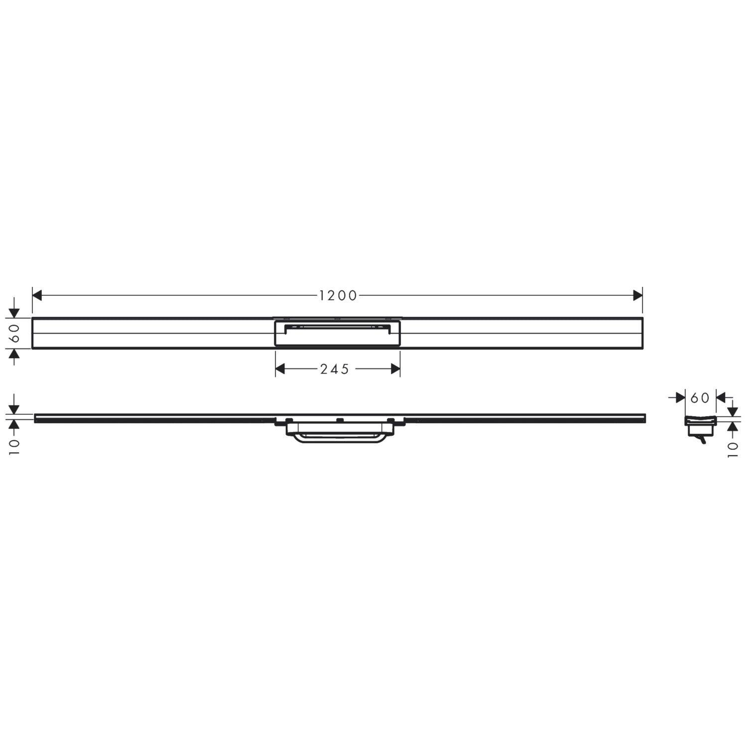 Hansgrohe RainDrain Flex zuhanylefolyó színkészlet 120 cm, formára vágható, polírozott arany hatású (56047990)