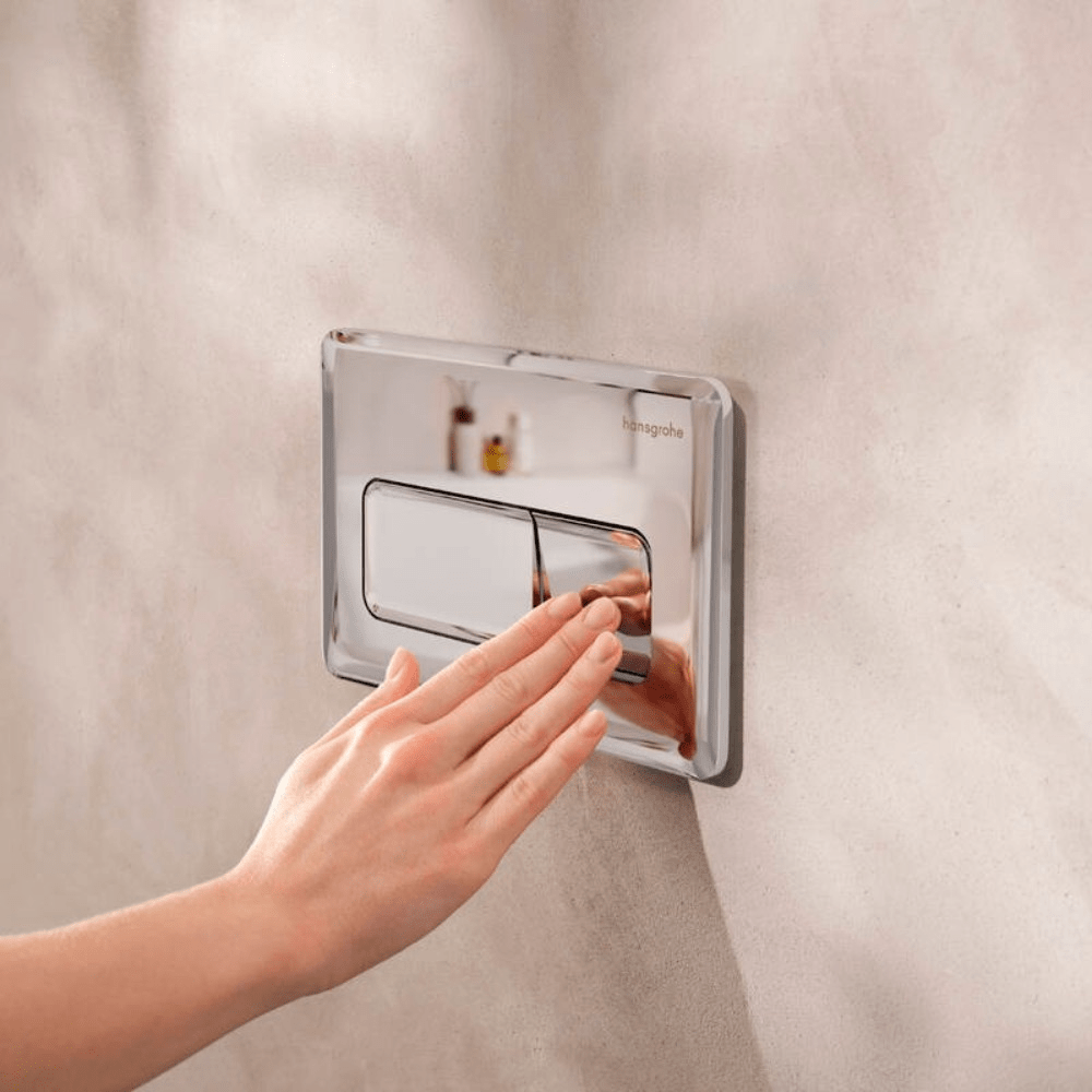 Hansgrohe iFrame Original Q nyomólap, dual mennyiség, króm (66001000)