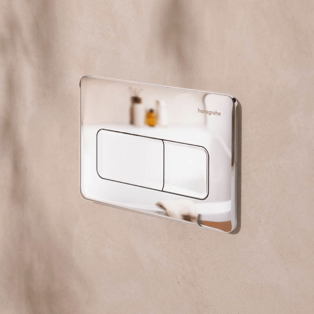 Hansgrohe iFrame Original Q nyomólap, dual mennyiség, króm (66001000)
