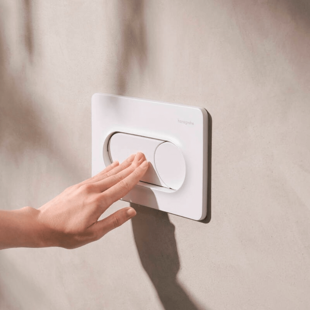 Hansgrohe iFrame Original S nyomólap, dual mennyiség, matt fehér 66002700