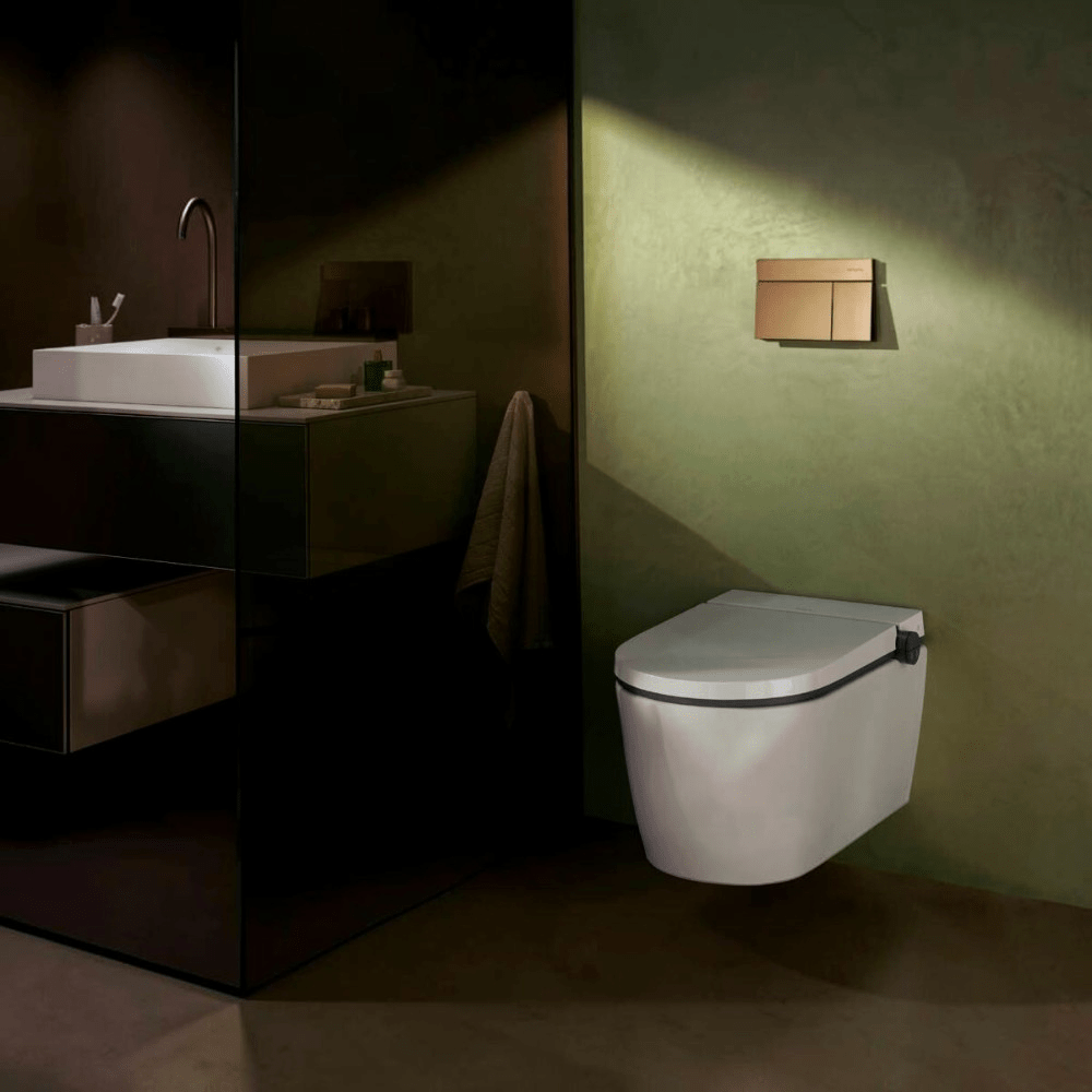 Hansgrohe iFrame Element E nyomólap, dual mennyiség, szálcsiszolt bronz 66003140