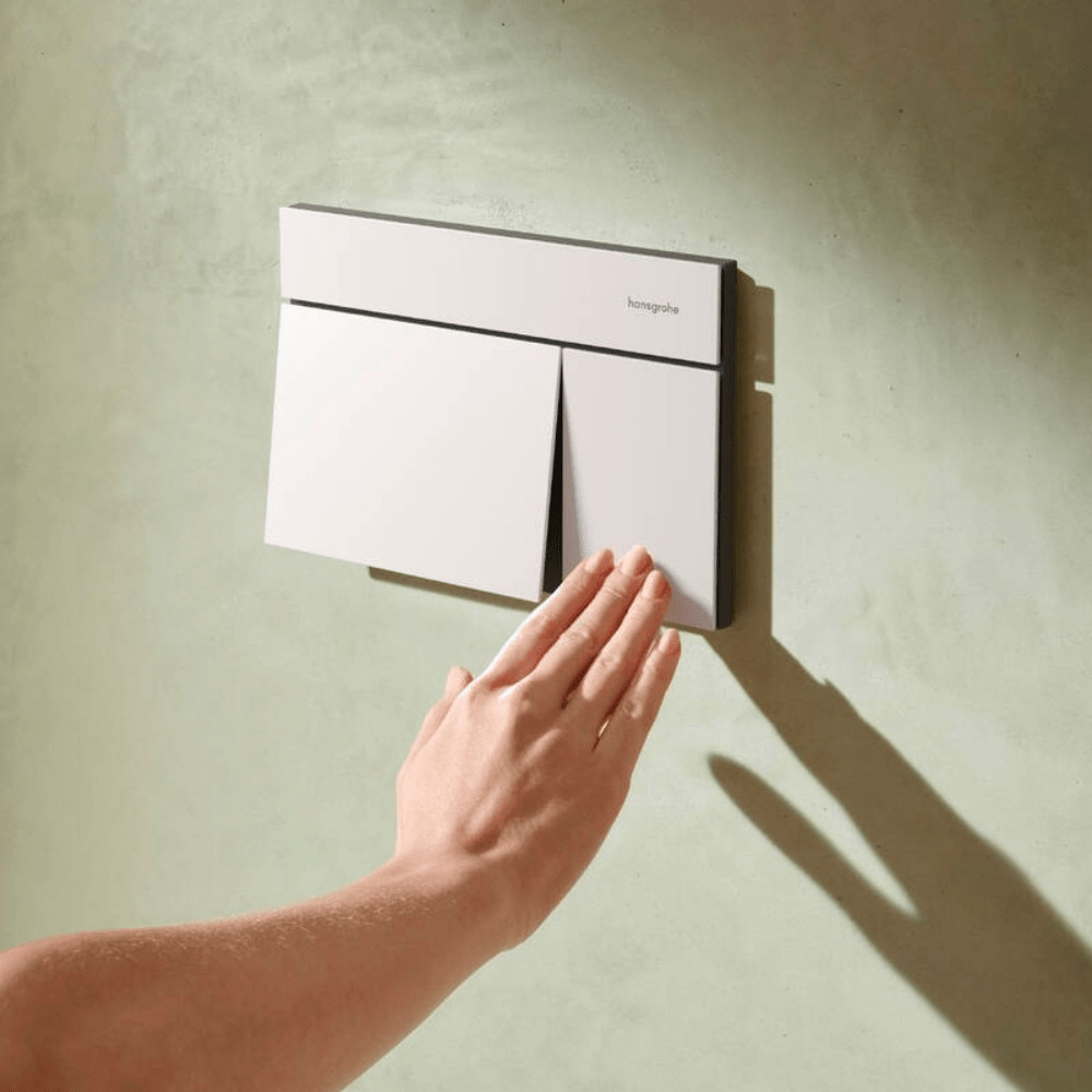 Hansgrohe iFrame Element E nyomólap, dual mennyiség, matt fehér 66003700