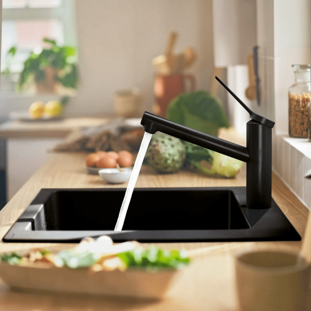 Hansgrohe Zesis M33 konyhai csaptelep 150, 1jet, matt fekete ( 74802670 )