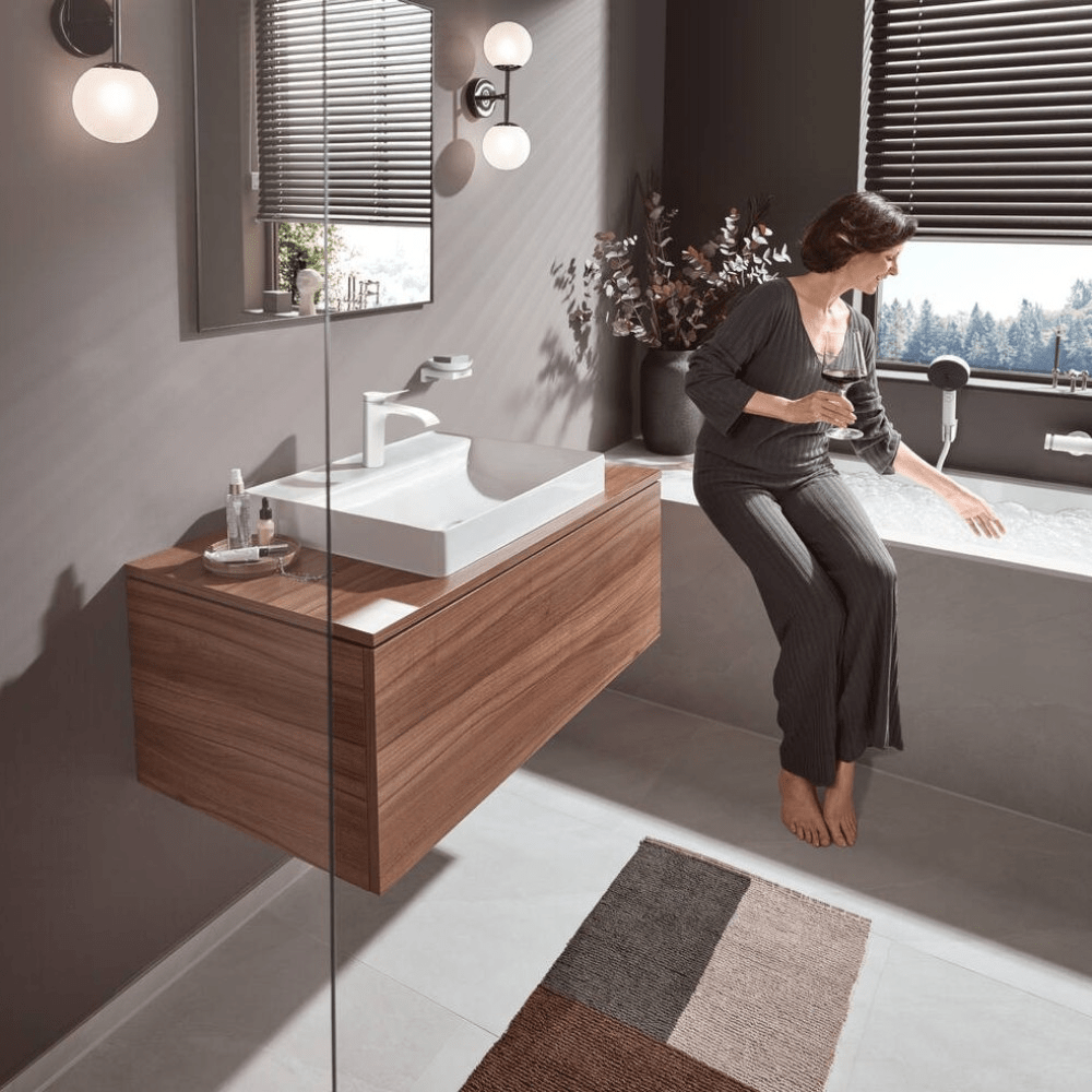 Hansgrohe Vivenis mosdócsaptelep 110, lefolyógarnitúra nélkül, matt fehér ( 75022700 )