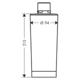 Hansgrohe Aqittura M91 aktívszén szűrő (76814000) - méretrajz