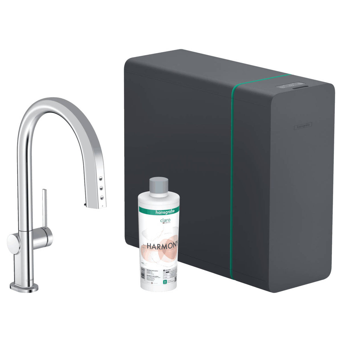 Hansgrohe Aqittura M91 Sodasystem konyhai csaptelep 210, kihúzható kifolyó, 1jet, sBox  (76836000)