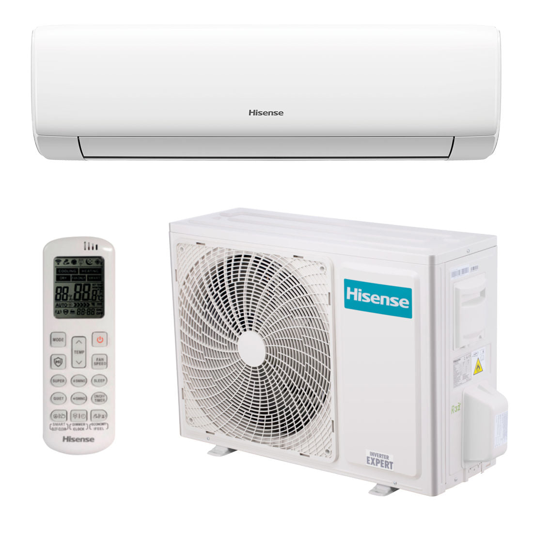 Hisense Wings Pro mono split klíma szett 2.6 kW (KB25YR3EG/KB25YR3EW)