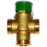 Honeywell termosztatikus keverőszelep HMV, forrázásvédelem 1" fix km 30 - 60°C max 90°C kvs=1,6