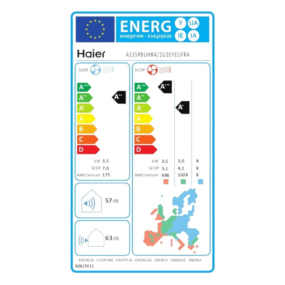 Haier Pearl Neo R32 mono split klíma szett 3.6 kW (AS35PBUHRA / 1U35YEUFRA)