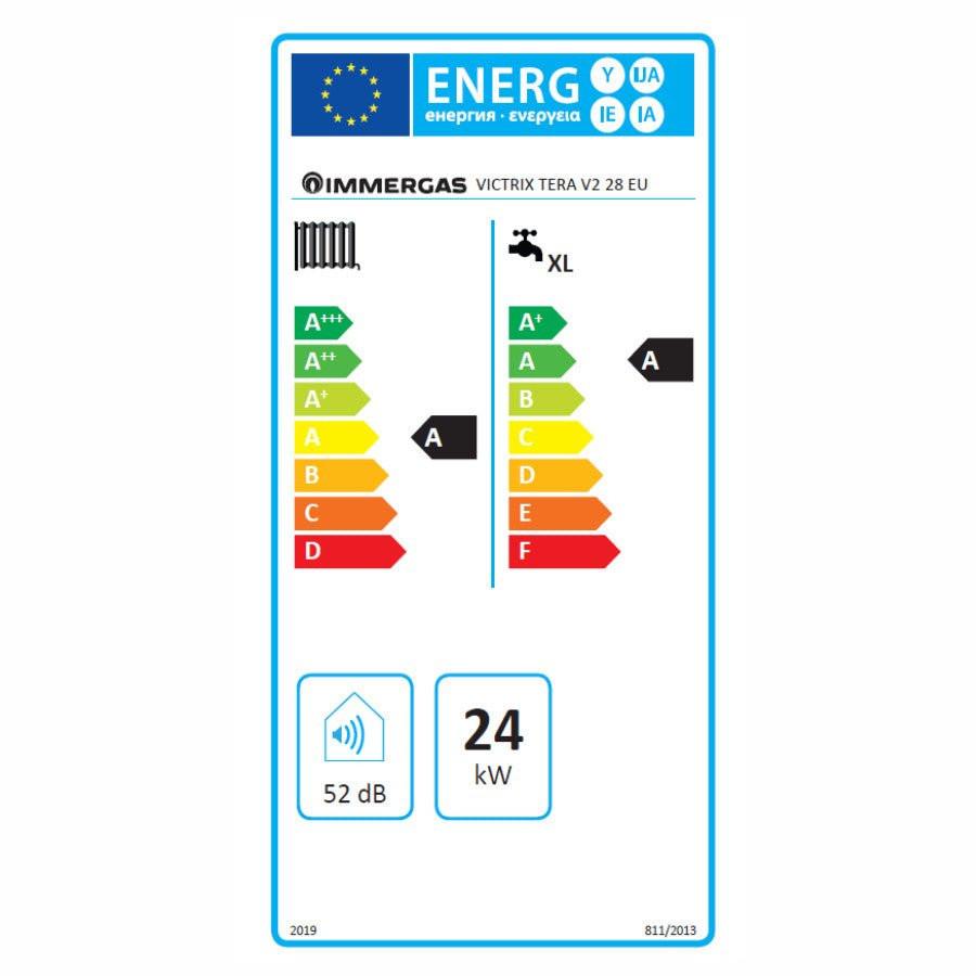 Immergas Victrix Tera V2 28 kondenzációs gázkazán, kombi 24 / 28 kW (3.032930)