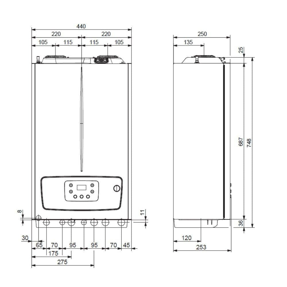 Immergas Victrix Tera V2 24 Plus kondenzációs gázkazán, fűtő 24 kW, tároló előkészítéssel (3.032933)