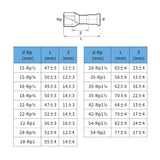 Install InoxPress Aqua átmenet BM 15-1/2" (316L) - méretrajz