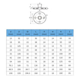 Install InoxPress Aqua karima NA80-89 PN10/16 (316L) - méretrajz