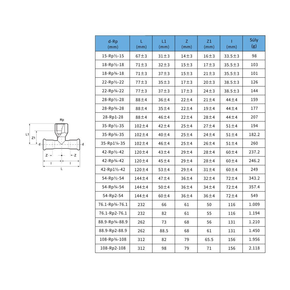 Install Inox AquaPress BM T - idom 22 - 1/2" - 22 (316L)