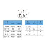 Install InoxPress Temp félhollander 15-3/4" (304) - méretrajz