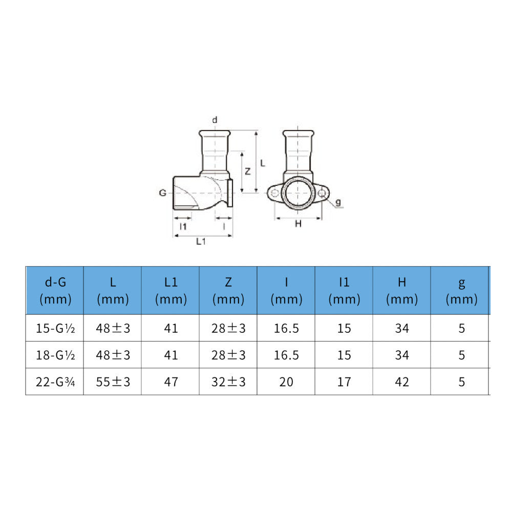 Install InoxPress Temp falikorong 15-1/2" (304) - méretrajz