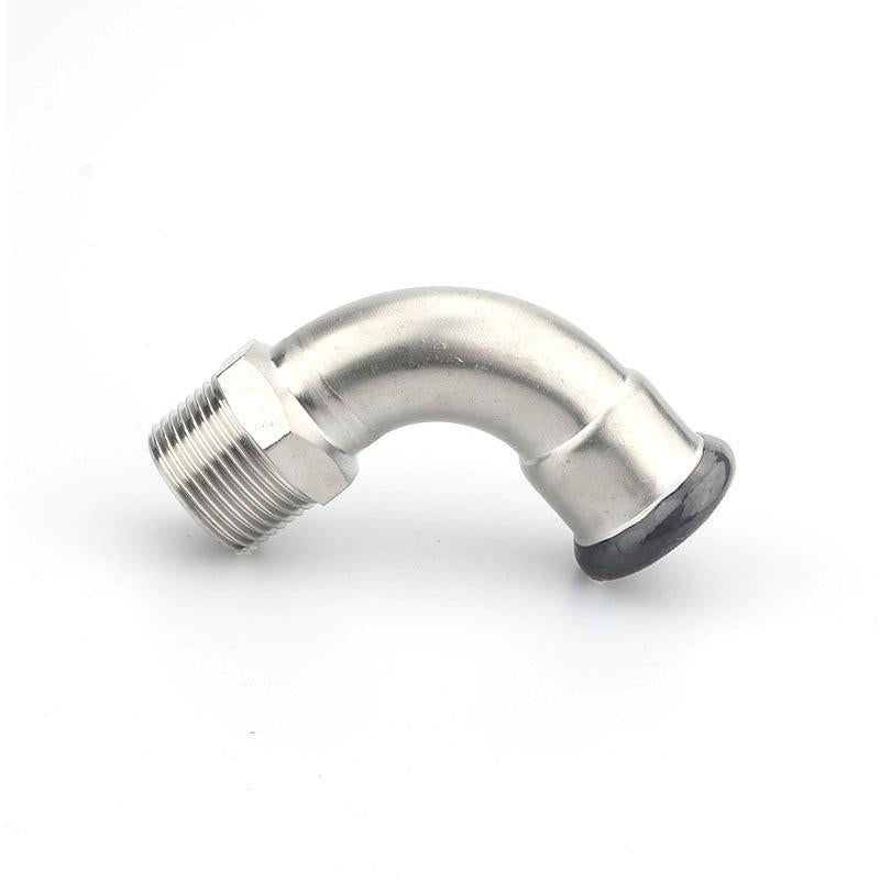 Install Inox TempPress könyök 90 KM 15 - 1/2" (304)