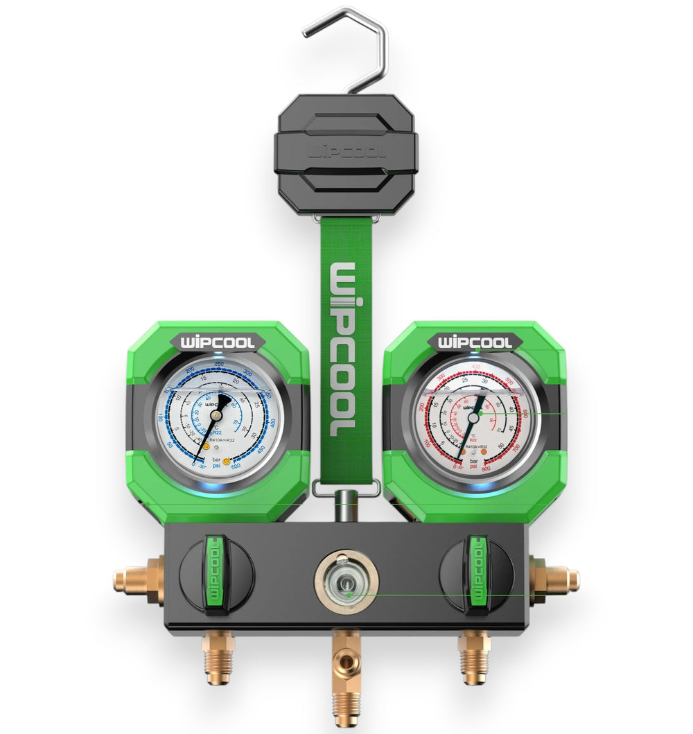 Wipcool szervizcsaptelep készlet R22, R410, R32 -2 utas (LED világítás) MG-2K