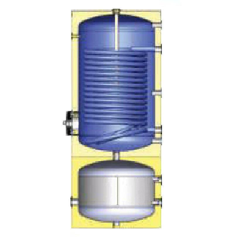 Install Watex Terra indirekt kombi tároló hőszivattyúhoz, HMV 300 (4,34m2)+100 liter puffer, PU