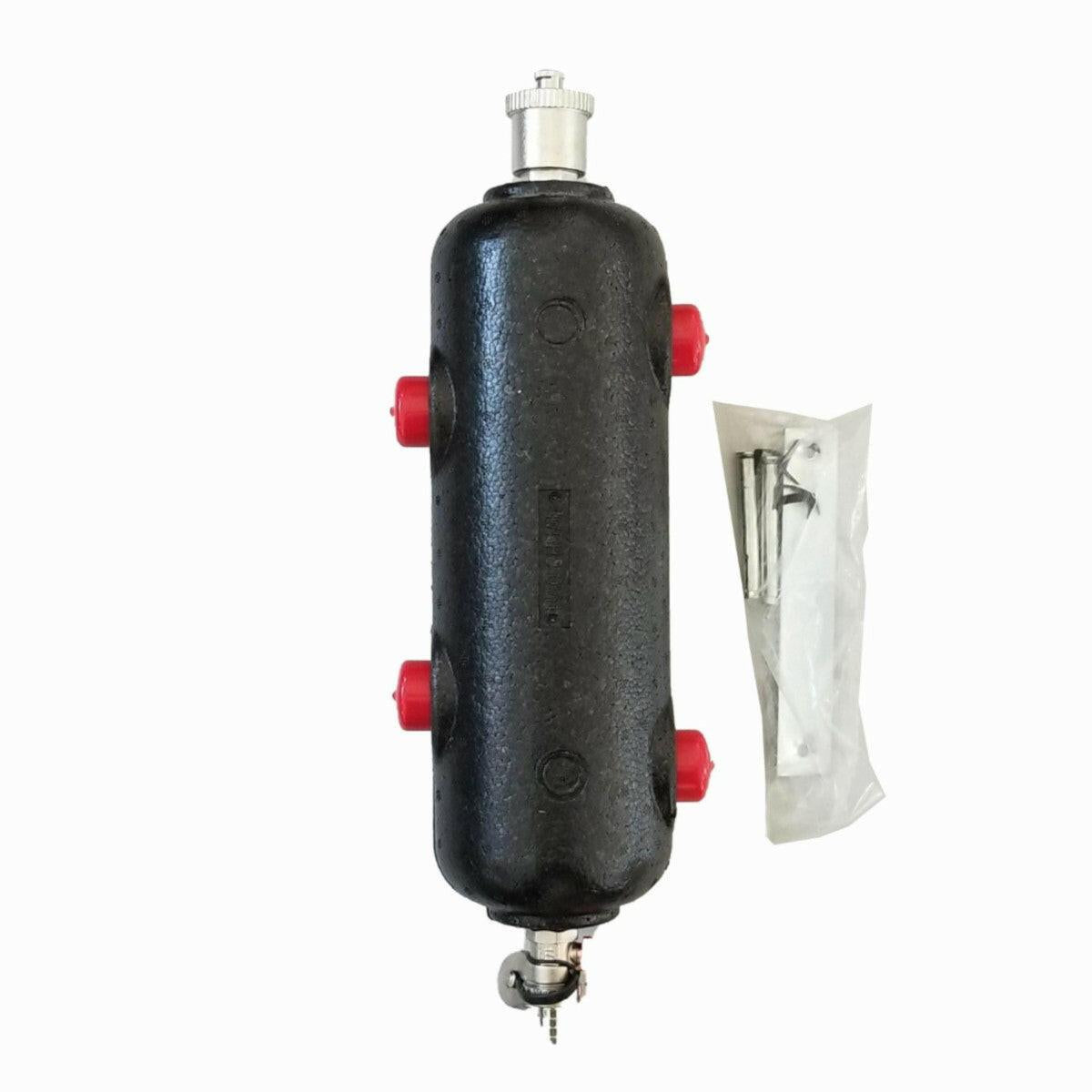 Install Xchange Hidraulikus váltó 6/4" - D102 inox 9000l/h (légtelenítővel,kazántöltővel,szigetelt)