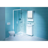 Jika Lyra Plus zuhanyfülke, négyzetes, 80x80cm, fehér profil-3