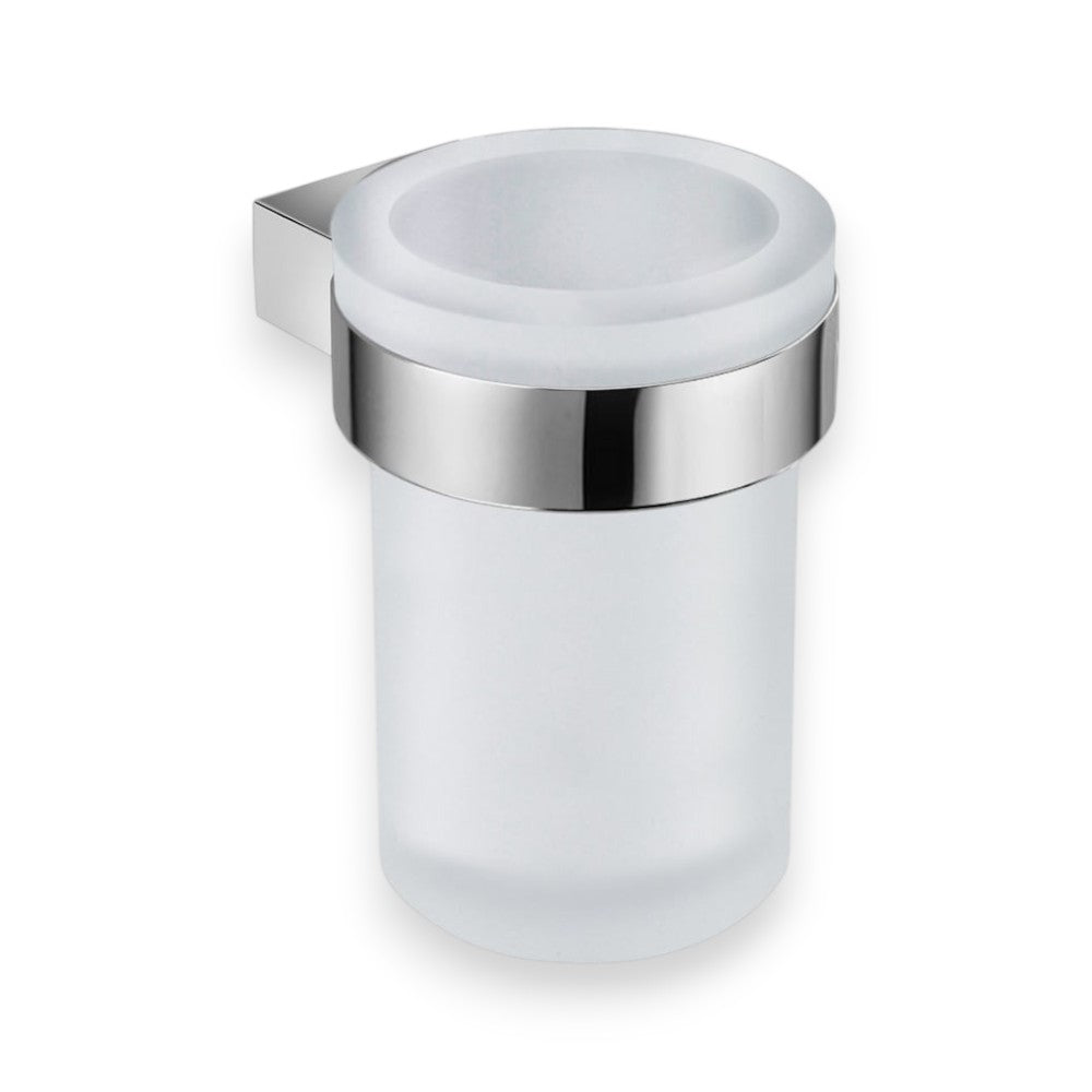 Jika Pure pohártartó, fali, üveg betéttel, 11,5cm, krómozott ( H3823B10040001 )