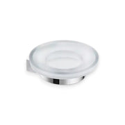 Jika Pure szappantartó, fali, üveg betéttel, 11cm, krómozott ( H3833B10040001 )