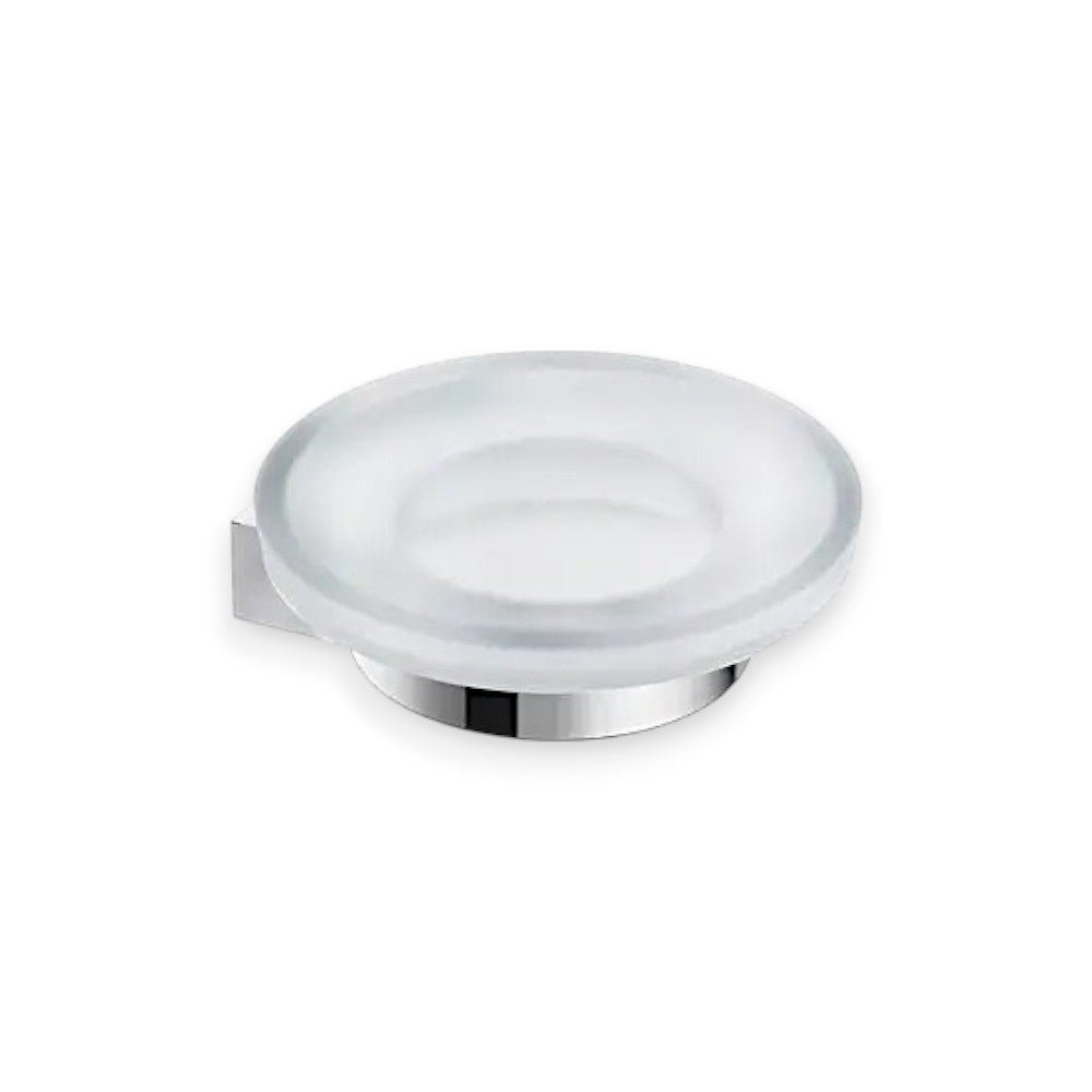Jika Pure szappantartó, fali, üveg betéttel, 11cm, krómozott ( H3833B10040001 )