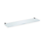Jika Basic üveg polc, krómozott, matt üveg, 40 cm