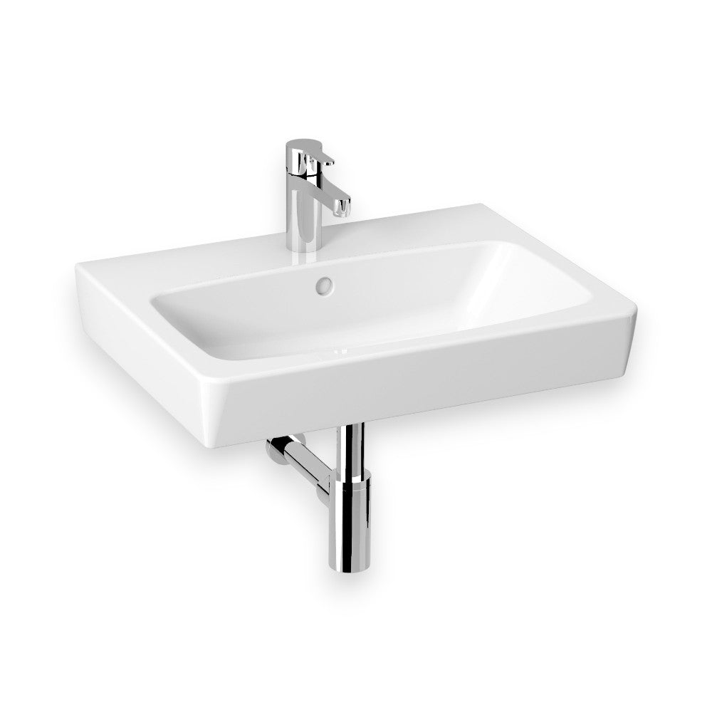 Jika Lyra Plus mosdó 60x45 cm, túlfolyóval, csaplyukkal, fehér (H8103820001041)