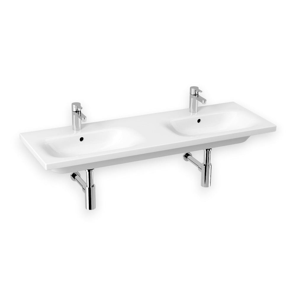 Jika Mio-N mosdó 130x45 cm dupla, fehér (H8147140001041)